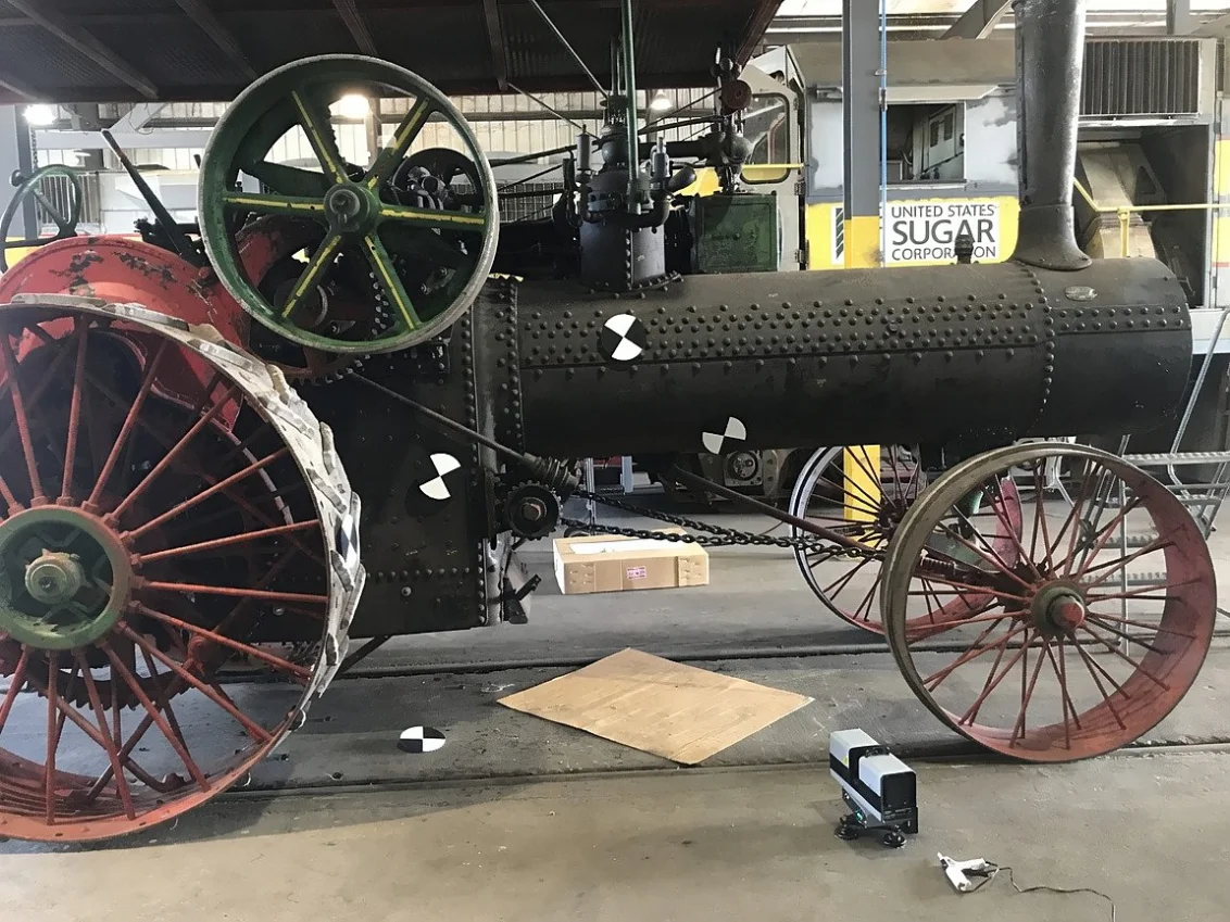 3D scanning a century-old steam tractor