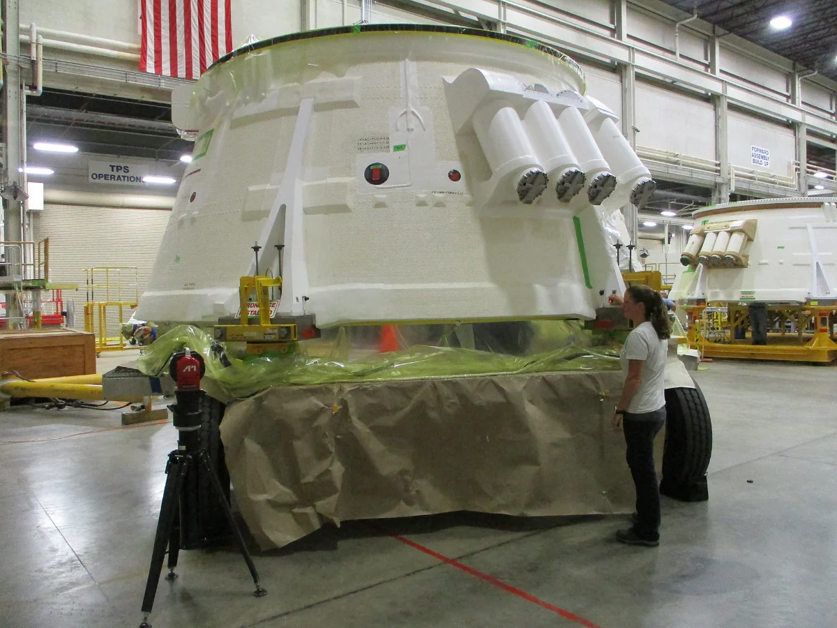 Spacecraft component measurement with a laser tracker