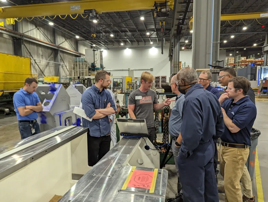 Hands-on laser tracker training session